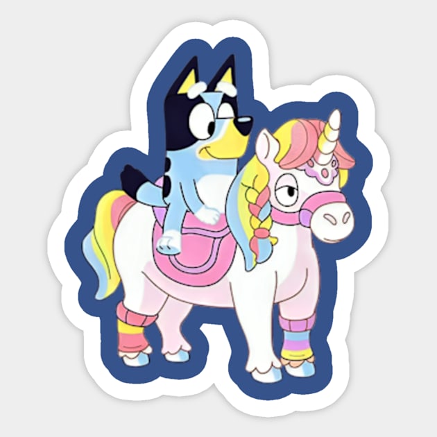 Dog unicorn Sticker by Instocrew